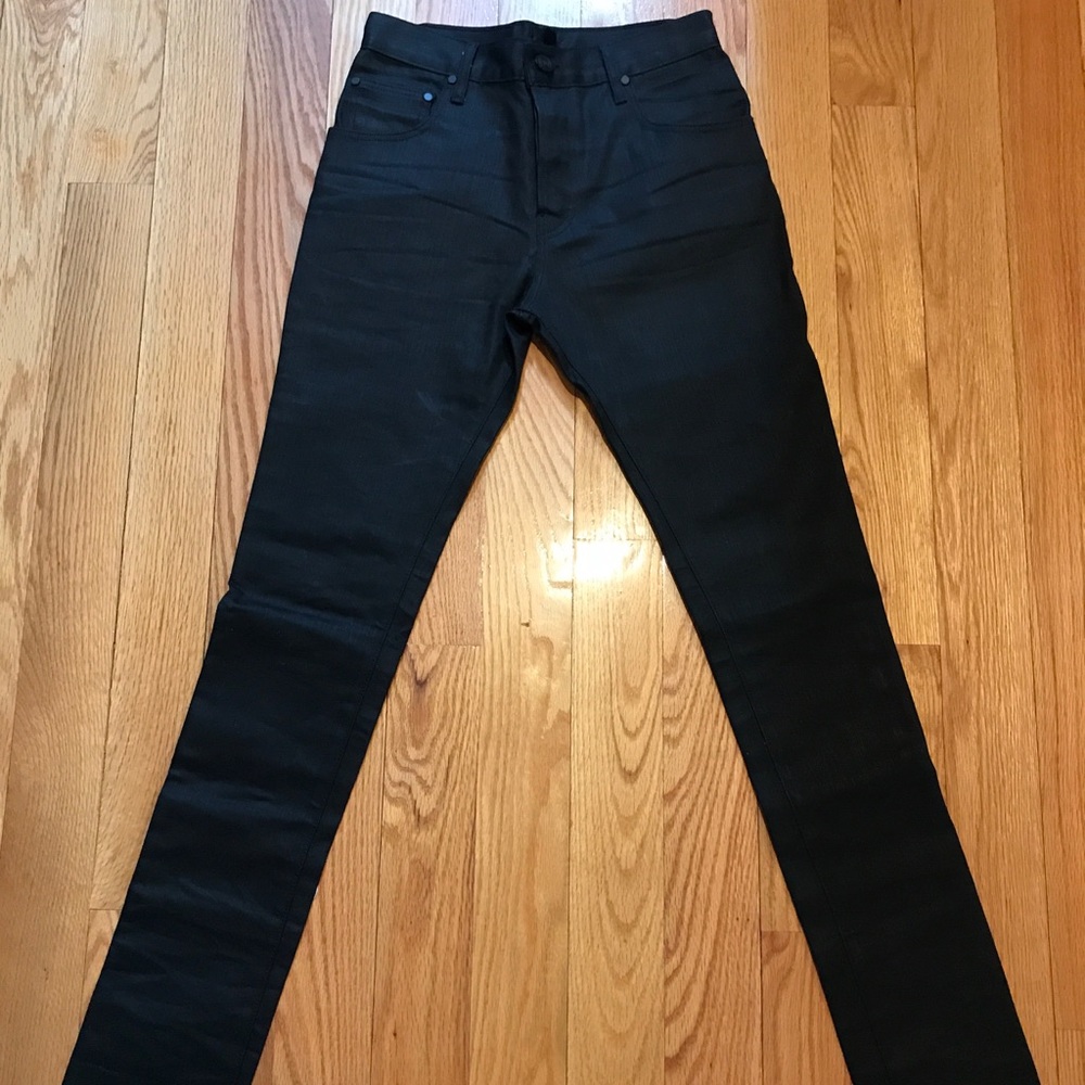 En Noir Coated Denim